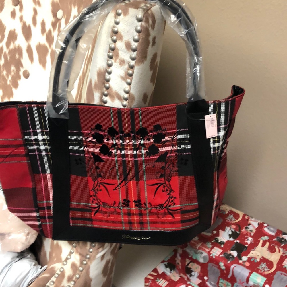 Plaid tote